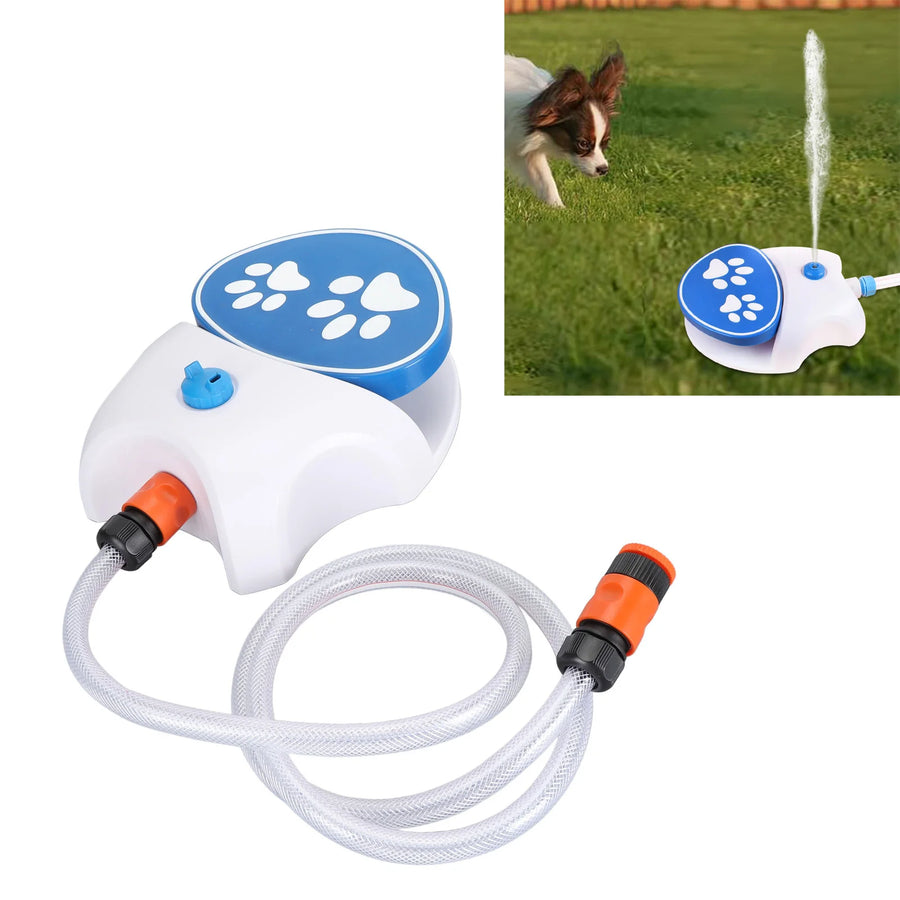 Outdoor Dog Water Dispenser Paw Activated Simple Use Easy Connection Step on Dog Water Fountain with Hose for Lawn for Pets